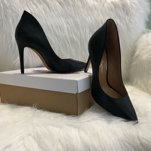 Jessica Simpson Parthenia Sleek Black Heels Shoes